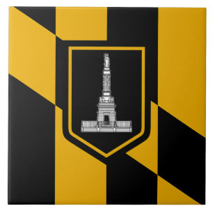 Baltimore City Flag Tile Tegeltje
