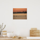 Baltimore City Sunset Poster (Keuken)