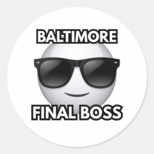 Baltimore Dernier Boss Cool Emoji Autocollant