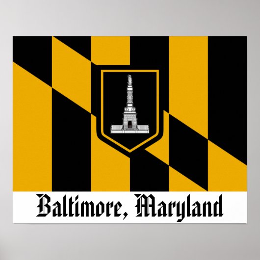 Baltimore Flag Poster (Voorkant)