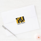 Baltimore Flag Vierkante Sticker (Envelop)