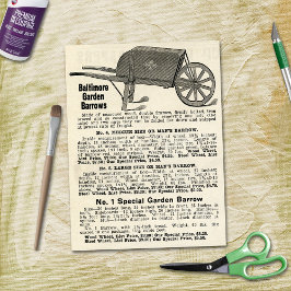 Baltimore Garden Barrows  Advertisement Tissuepapier