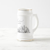 Baltimore Gepersonaliseerde Gift Beer Stein Bierpul (Voorkant rechts)