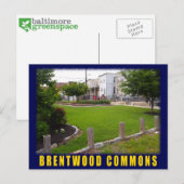 Baltimore Green Space Brentwood briefkaart (Voorkant / Achterkant)