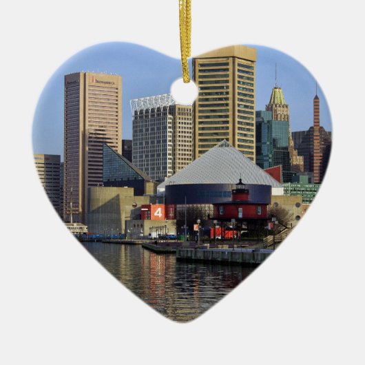 Baltimore Inner Harbour Keramisch Ornament (Voorkant)