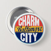 Baltimore  Label Ronde Button 7,6 Cm (Voorkant /achterkant)