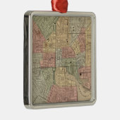 Baltimore Map door Mitchell Metalen Ornament (Rechts)