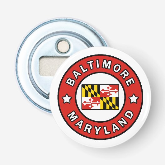 Baltimore Maryland Button Flesopener (Voorkant)