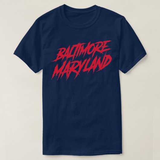 Baltimore Maryland Graffiti Style T-shirt (Design voorkant)
