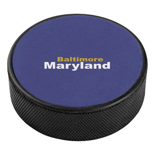 Baltimore, Maryland Hockey Puck (3/4)