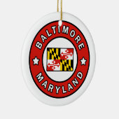 Baltimore Maryland Keramisch Ornament (Rechts)