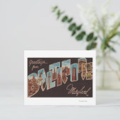 Baltimore, Maryland - Large Letter Scenes 3 Briefkaart (Staand voorkant)