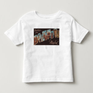 Baltimore, Maryland - Large Letter Scenes 3 Kinder Shirts