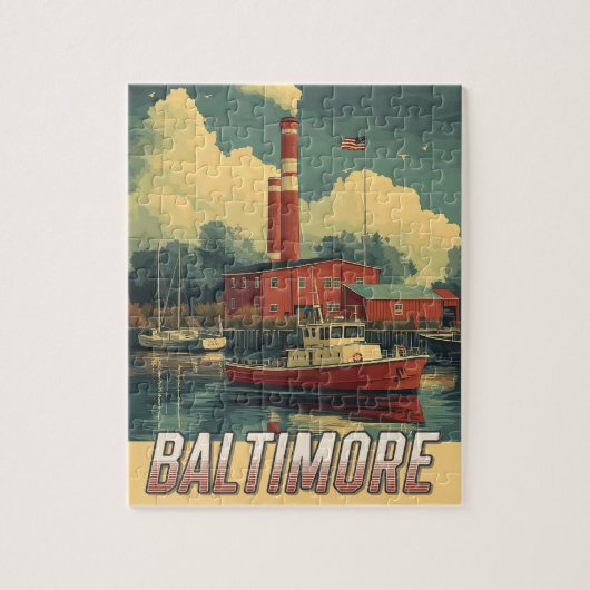  Baltimore Maryland Legpuzzel (Verticaal)