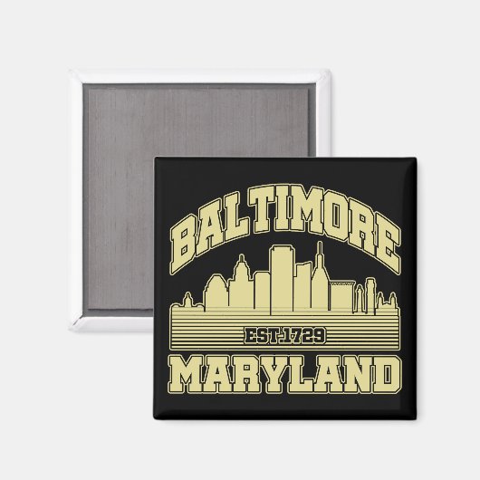 Baltimore, Maryland Magneet (Voorkant / Achterkant)