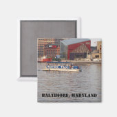Baltimore, Maryland Magnet Magneet (Voorkant / Achterkant)