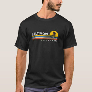 Baltimore Maryland MD Antieke Retro Souvenirs Biki T-shirt