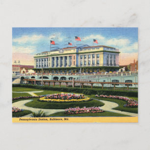 Baltimore, Maryland, Pennsylvania Station,  Briefkaart