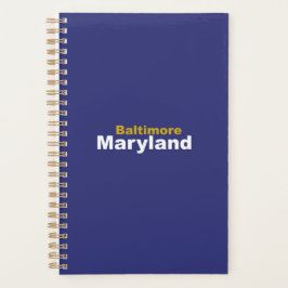 Baltimore, Maryland Planner 