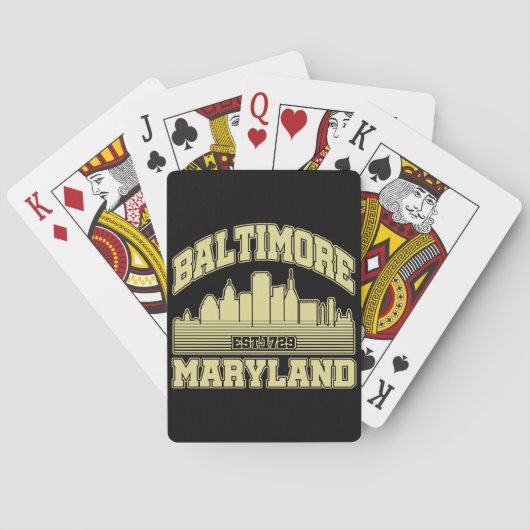 Baltimore, Maryland Pokerkaarten (Achterkant)