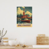  Baltimore Maryland Poster (Keuken)