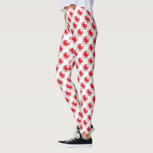Baltimore Maryland Red Crab Crabs Seafood Foodie Leggings