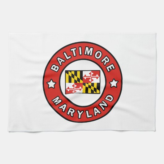 Baltimore Maryland Theedoek (Horizontaal)