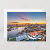 Baltimore, Maryland, Verenigde Staten Briefkaart (Voorkant / Achterkant)