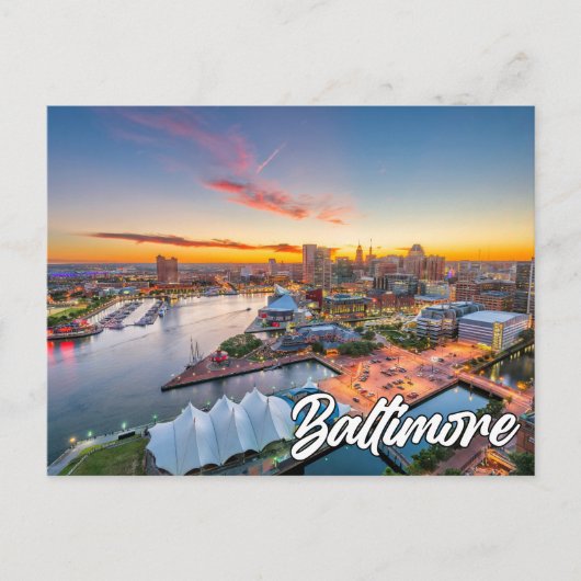 Baltimore, Maryland, Verenigde Staten Briefkaart (Voorkant)