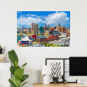 Baltimore, Maryland, Verenigde Staten Poster (Thuiskantoor)