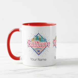 Baltimore Maryland Verenigde Staten Skyline  Mok