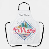 Baltimore Maryland Verenigde Staten Skyline  Schort (Voorkant)