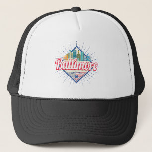 Baltimore Maryland Verenigde Staten Skyline Trucker Pet
