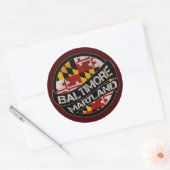 Baltimore Maryland vlag grunge stickers (Envelop)