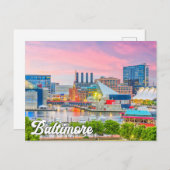 Baltimore, Maryland, VS Briefkaart (Voorkant / Achterkant)