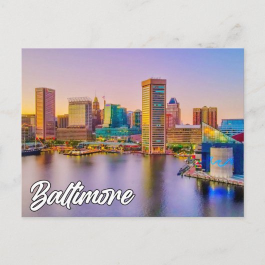 Baltimore, Maryland, VS Briefkaart (Voorkant)