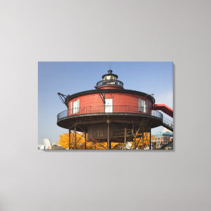 BALTIMORE, MARYLAND. VS. Zeven-Foot Knoll Canvas Afdruk