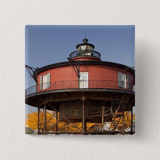 BALTIMORE, MARYLAND. VS. Zeven voet Knoll Vierkante Button 5,1 Cm (Voorkant)