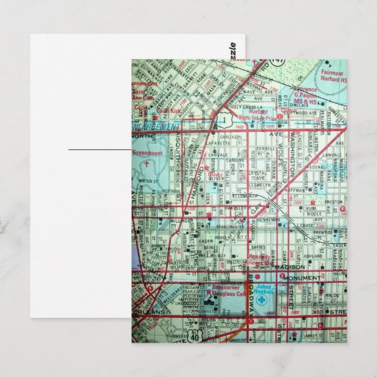 BALTIMORE, MD Carte postale Vintage (Devant / Derrière)