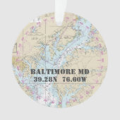 Baltimore MD Commémoratif Nautique 2 Côtés (devant)