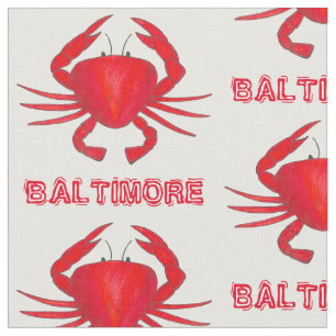 Baltimore MD Maryland Red Crab Crabs Seafood Stof