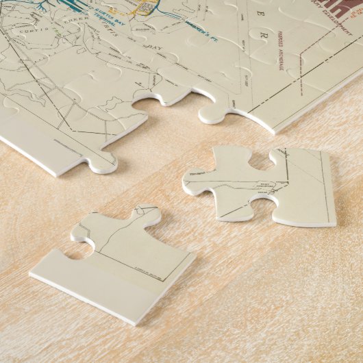  Baltimore MD Railroad Map (1922) Legpuzzel (Zijkant)