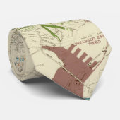  Baltimore MD Railroad Map (1922) Stropdas (Opgerold)