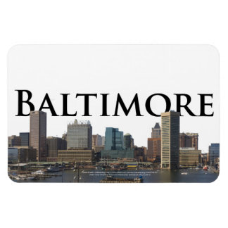 Baltimore MD Skyline met Baltimore in de lucht Magneet