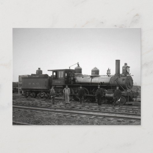 Baltimore & Ohio Railroad Engine # 932 -  Briefkaart (Voorkant)
