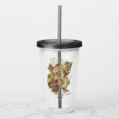 Baltimore Oriole Audubon Birds in Poplar Tree Acryl Drinkbeker (Voorkant)