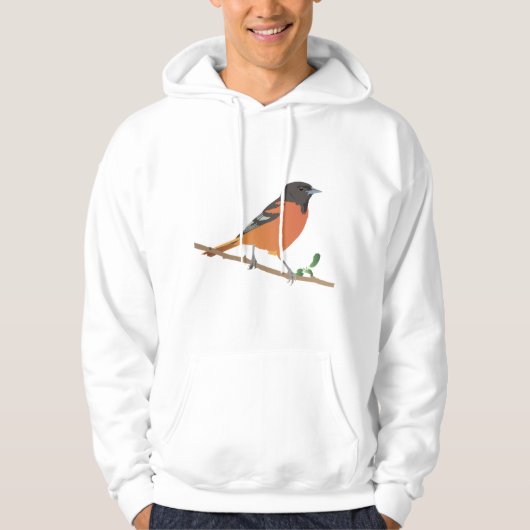 Baltimore Oriole Bird Hoodie (Voorkant)