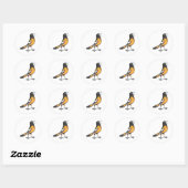 Baltimore Oriole Bird Ronde Sticker (Vel)