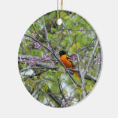 Baltimore Oriole Keramisch Ornament (Links)