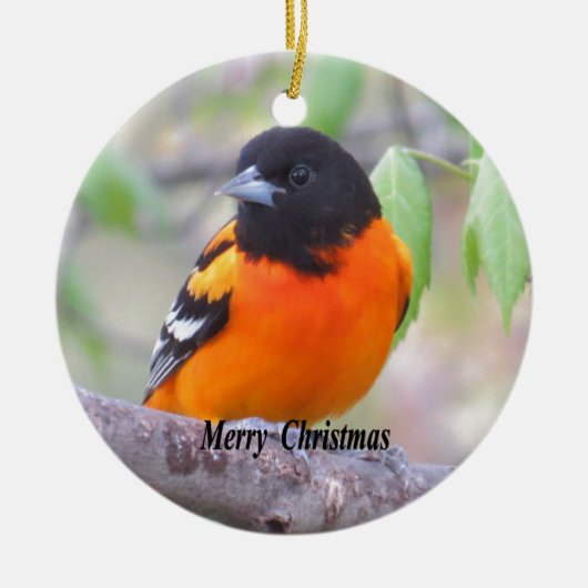 Baltimore Oriole Keramisch Ornament (Voorkant)